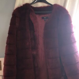 Women faux fur coat